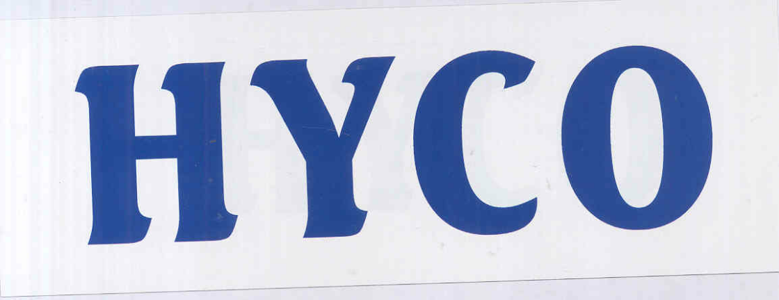 Hyco (letter Written In Heavy Character) Device mark 1549902 Trademark