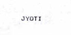Jyoti Device mark 1213806 Trademark