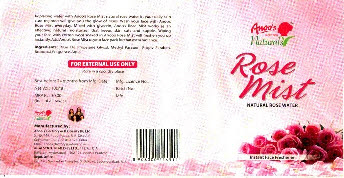 Rose Mist Natural Rose Water Device mark 2224829 Trademark