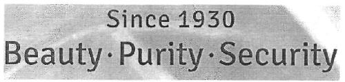 Sinee 1930 Beauty. Purity. Security (device) Device mark 2560835 Trademark