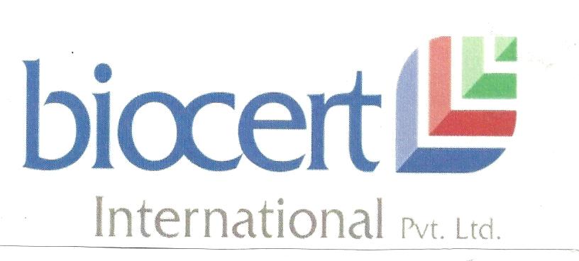 Biocert International Pvt.ltd. With Logo Device mark 2763907 Trademark