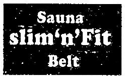 Sauna Slim N Fit Belt (label) Device mark 1592427 Trademark