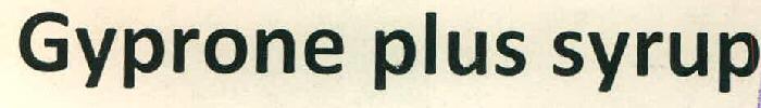 Gyprone Plus Syrup Device mark 2711282 Trademark