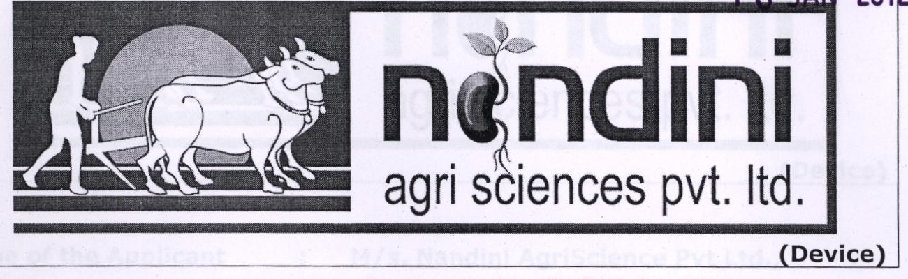 Nandini Agri Sciences Pvt.ltd. Device mark 2266492 Trademark