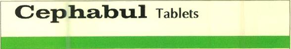 Cephabul Tablets Device mark 2652079 Trademark