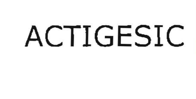 Actigesic Device mark 1399369 Trademark