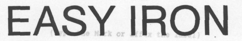 Easy Iron Device mark 848754 Trademark