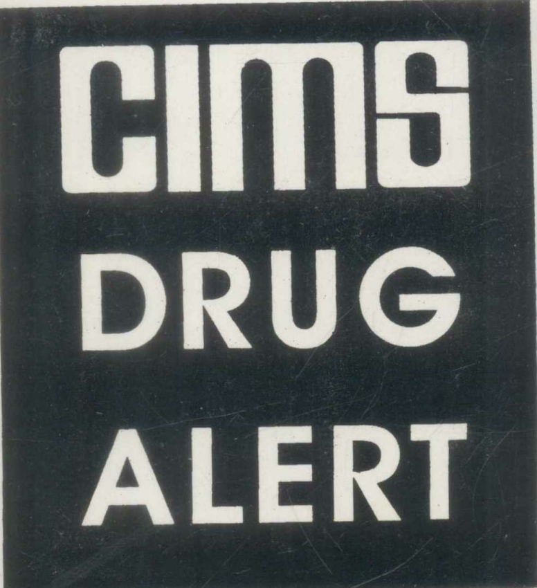 Cims Drug Alert (label) Device mark 677444 Trademark