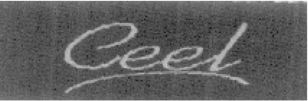 Ceel [label] [special Form Of Writing] Device mark 1282103 Trademark