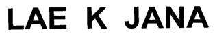 Lae K Jana Device mark 1955207 Trademark