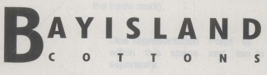 Bayisland Cottons (label) Device mark 1074520 Trademark