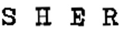 Sher Device mark 1433511 Trademark