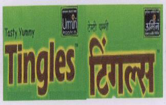 Tingles With Lable Device mark 1667338 Trademark