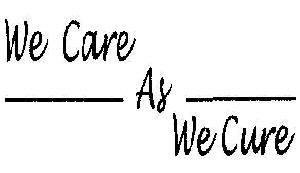 We Care As We Cure Device mark 1932953 Trademark
