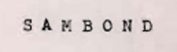 S A M B O N D Device mark 750534 Trademark