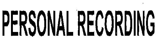 Personal Recording With Device Device mark 1991105 Trademark