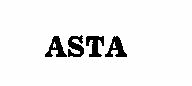 Asta Device mark 162565 Trademark