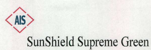Ais Sunshield Supreme Green Device mark 2463670 Trademark