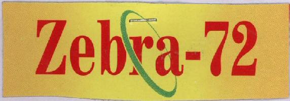 Zebra-72 (label) Device mark 1509903 Trademark