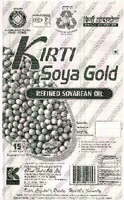 Kirti Soya Gold Refined Soyabean Oil Device mark 2496894 Trademark