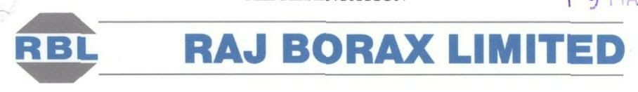 Raj Borax Limited (logo) Device mark 1666918 Trademark