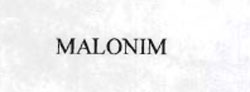 Malonim Device mark 1093507 Trademark