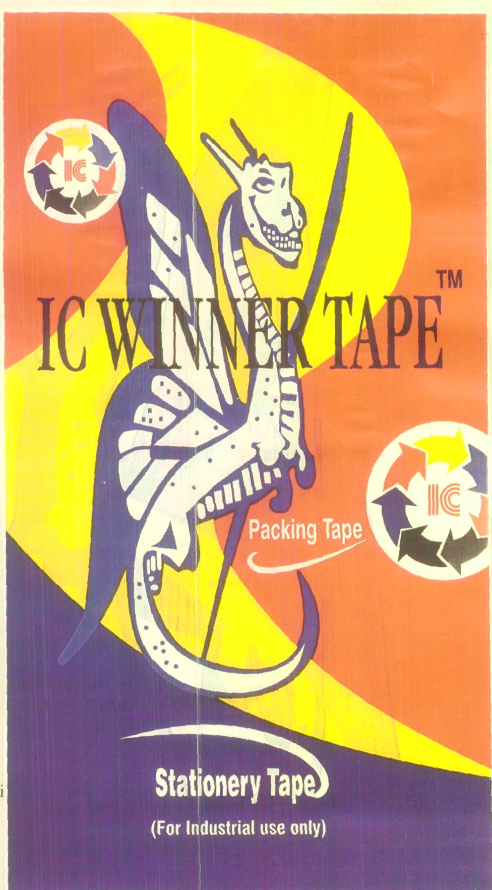 Ic Winner Tape (label) Device mark 1593248 Trademark