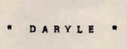 D A R Y L E Device mark 706013 Trademark