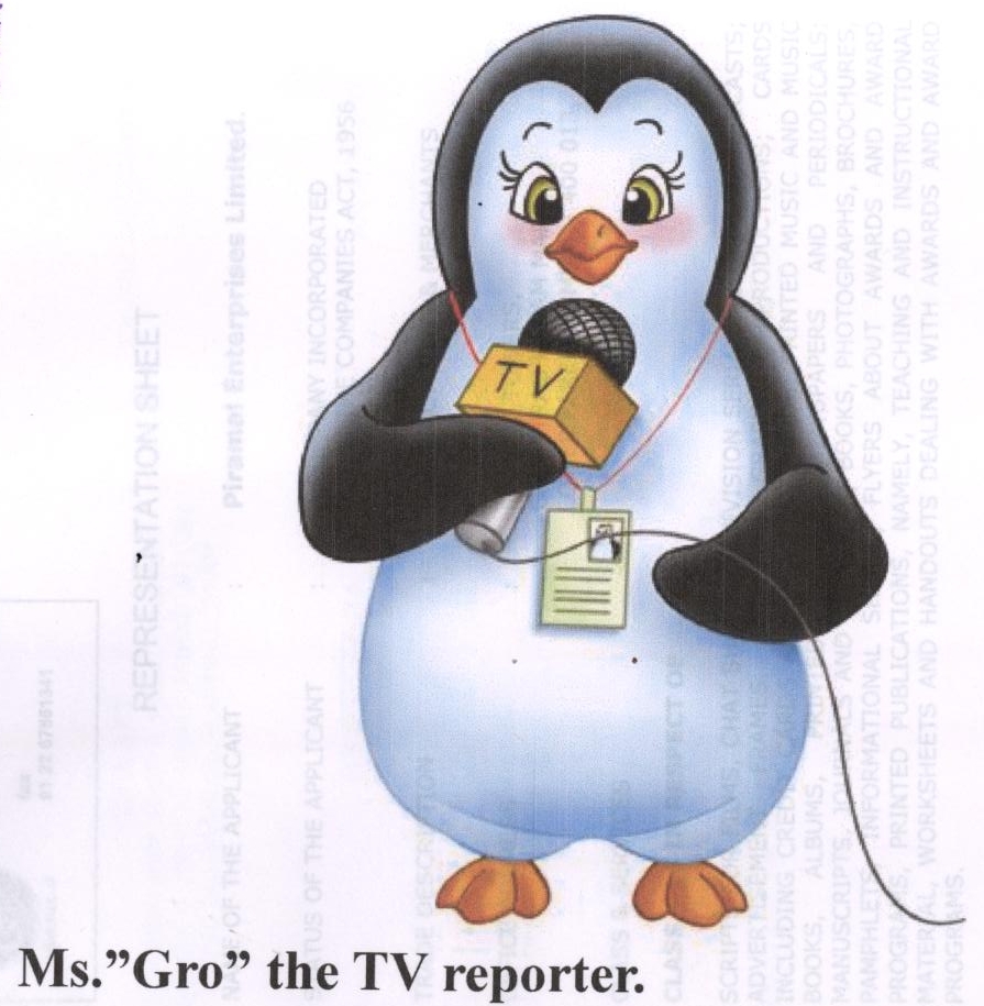 Ms."gro" The Tv Reporter Device mark 1893328 Trademark