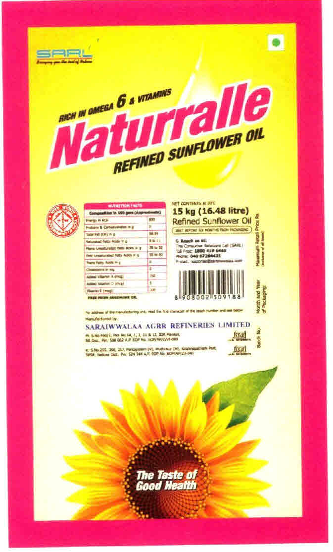 Naturralle Refined Sunflower Oil Device mark 2680366 Trademark