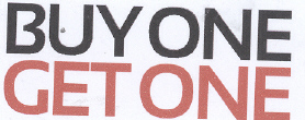 Buy One Get One (label) Device mark 1977550 Trademark