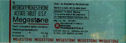 Megestone Device mark 1185007 Trademark
