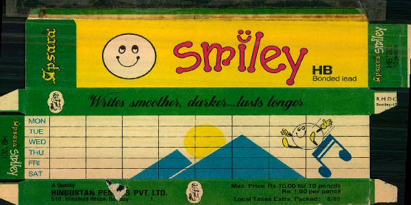 Apsara Smiley Hb Bonded Lead Device mark 446381 Trademark