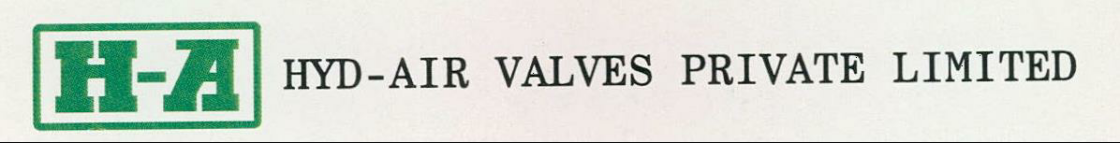 H-a Hyd-air Valves Privete Limited Device mark 1977838 Trademark