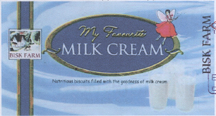 "bisk Farm" Milk Cream (device) Device mark 2202154 Trademark