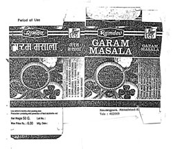 Ramdev Garam Masala Device mark 531085 Trademark
