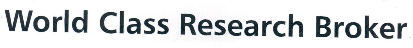 World Class Research Broker Device mark 2069943 Trademark