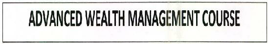 Advanced Wealth Management Course Device mark 2595833 Trademark