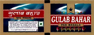 Gulab Bahar With Label Device mark 1445828 Trademark