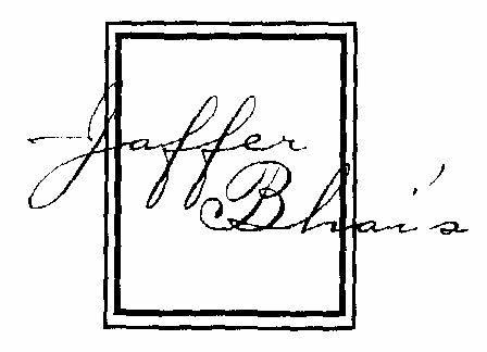 Jaffer Bhai's (quadrilateral Containing Letters) Device mark 1476151 Trademark