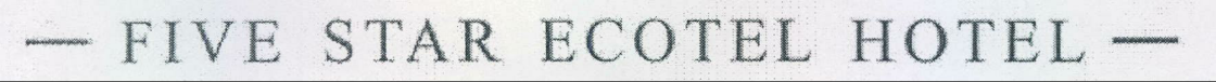Five Star Ecotel Hotel Device mark 1965559 Trademark