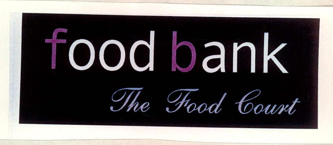 Food Bank The Food Court (label) Device mark 1444511 Trademark