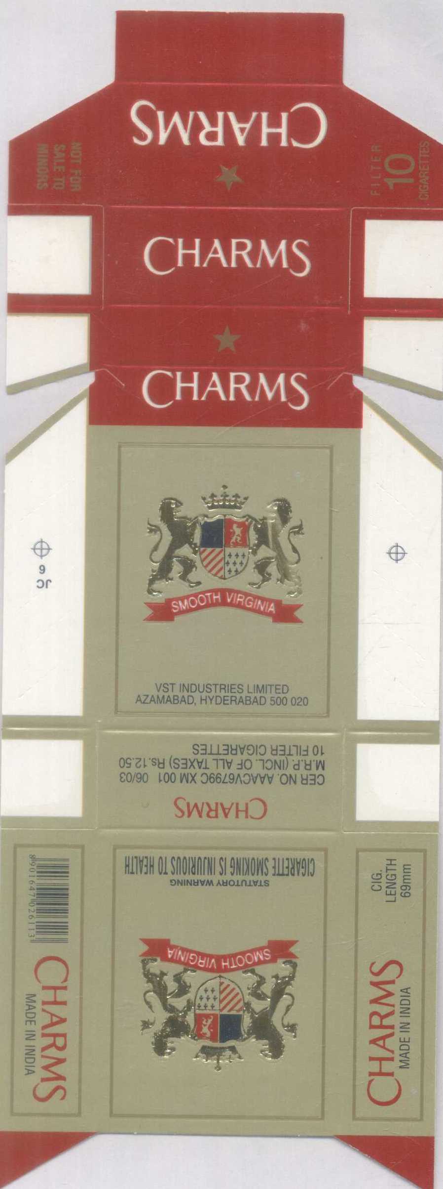 Charms (label) Device mark 1205657 Trademark