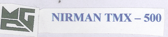 Nirman Tmx - 500 (device) Device mark 2166256 Trademark