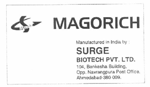 Magorich (lable) Device mark 1455725 Trademark