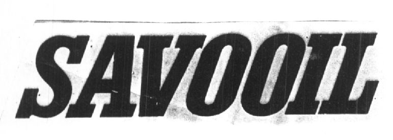 Savooil (label) Device mark 884746 Trademark