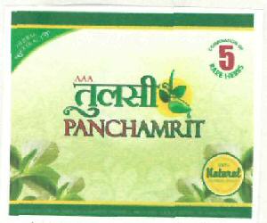 Tulsi Panchamrit (label) Device mark 2650747 Trademark