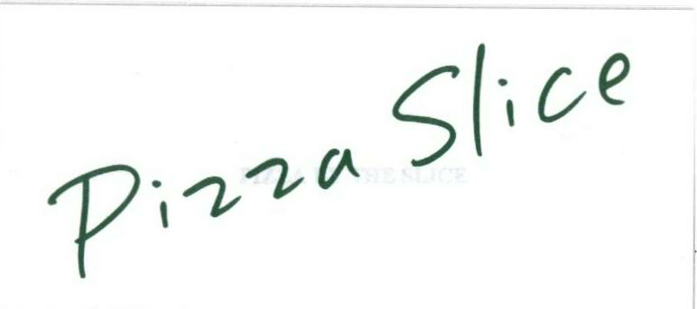 Pizza Slice (label) Device mark 1681833 Trademark