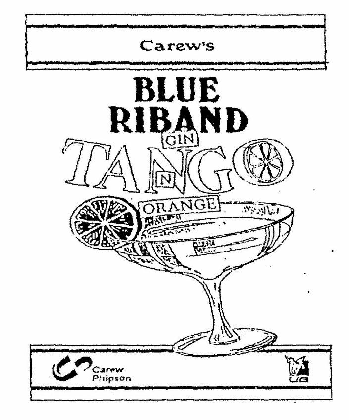 Carew's Blue Riband Device mark 591687 Trademark