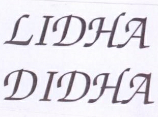 Lidha Didha Device mark 1886487 Trademark